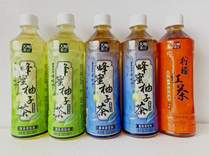 天喔茶庄柠檬红茶调味茶蜂蜜柚子茶果味茶饮料500ml