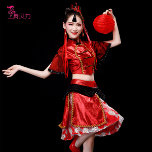 极乐净土舞蹈服女现代舞中国风寄明月舞蹈衣服红昭愿千盏演出服女