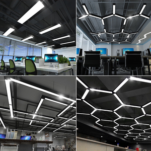 长条灯办公室条形灯商用超市商场工业风定制健身房无缝拼接造型灯