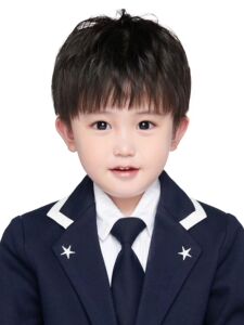 儿童假发男孩短直发周岁宝宝学生写真可爱帅齐刘海入园证件照发套