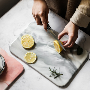 北欧大理石平板沾粘砧板切菜板家用抗菌防霉厨房水果案板刀板创意