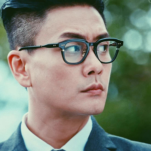 黄宗泽同款港风配近视眼镜框镜架男复古板材黑框透明文艺范手工造