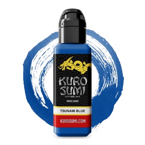 普蓝 Tsunami Blue 美国进口雕漆纹身色料 Kuro Sumi 1.5oz 卡纹