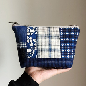 文手作 精致拼布手拿包 老手织布长款布艺小包袋手机包手工制作