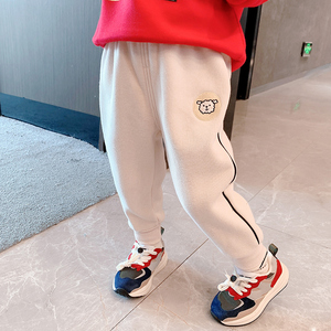 女宝宝童装裤子儿童加绒加厚秋冬长裤洋气幼儿园百搭女童卫裤外穿