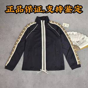 【奢潮圈】gucci古驰3m反光侧标织logo黑色拉链夹克外套男女同款