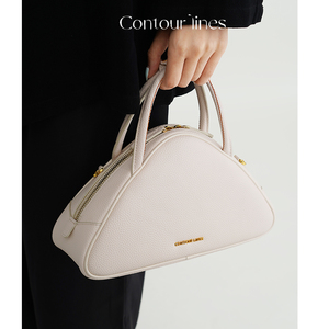 图尔花园contourlines【大粽包】小众通勤包手提三角包斜挎包包女