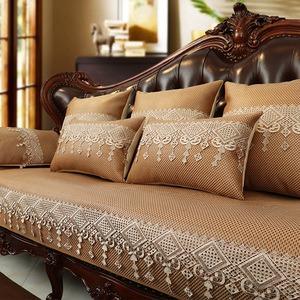 真皮沙发坐垫防滑夏