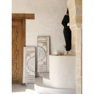 若奈挂画 摩洛哥复古浮雕画《盛誉门庭》厚彩立体手绘客厅装饰画