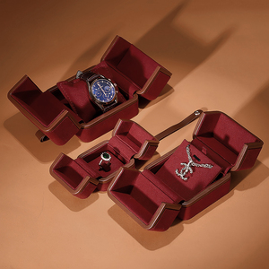复古中式高档精致珠宝首饰盒送人礼品盒子戒指吊坠手镯手表包装盒