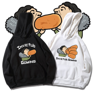 王思聪吃热狗同款衣服ig队服s8总决赛王校长吃面包卫衣连帽衫外套