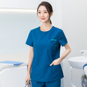 洗手衣女夏季短袖手术室手术衣长袖刷手服手术服口腔医生工作服