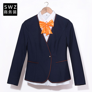 维也纳女装酒店工作服2023新款前台工装外套衬衫裤子上衣套装春季