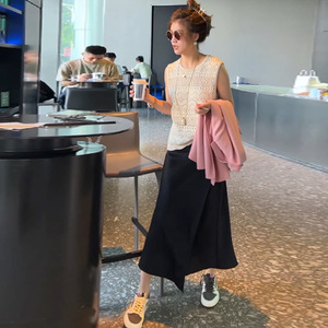 贝梓婷旗舰店天猫秋冬小个子盐甜系气质减龄慵懒风毛衣半身裙时尚