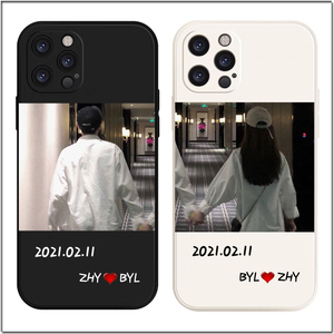 情侣手机壳适用苹果11照片12文字13来图定制xxrxsmax秀恩爱78p
