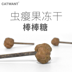 虫瘿果冻干棒棒糖木天蓼磨牙棒手工玩具猫咪减压自嗨猫咪旺农场
