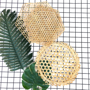 幼儿园环境布置材料手工编织镂空竹片创意竹编六角竹片区角装饰