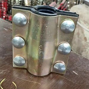 钢板哈夫节开边快接管道快速抢修接头抱箍堵漏器铁管pvc管活接头