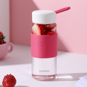 80风雅工具专店淘宝卡西诺玻璃杯带手柄耐热隔热水杯茶水分离夏季