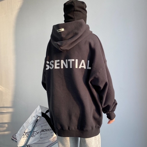 fear of dog fog essentials秋冬高街背后反光女装加绒情侣卫衣男