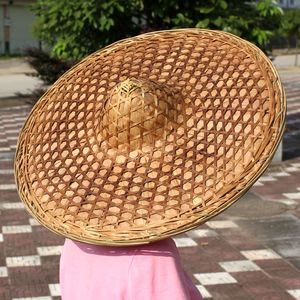 竹编棕叶斗笠帽子防雨防晒太阳垂钓鱼复古款四川农村特产纯手工做