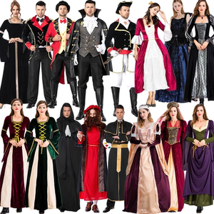 欧洲复古宫廷服成人男贵族小姐服装 中世纪礼服 英国公爵服伯爵服