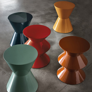 意大利设计师玻璃钢墩子沙发边几客厅圆几角几摆饰茶几凳子两用