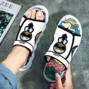 人字拖鞋男夏季时尚个性休闲百搭青少年凉鞋男士夹脚开车凉拖潮牌