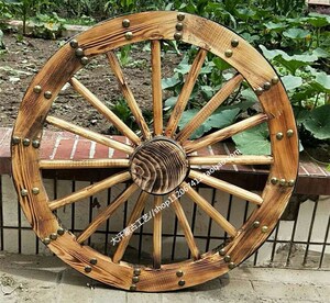 蒙古勒勒车轱辘仿真复古车轮民族风装饰蒙餐蒙古族婚礼模型摆件