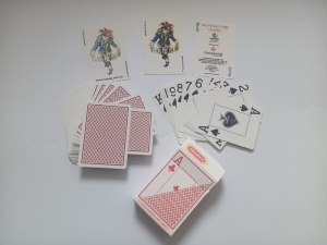 正版COPAG德州塑料扑克牌 防水耐磨 磨砂大字 红蓝背宽
