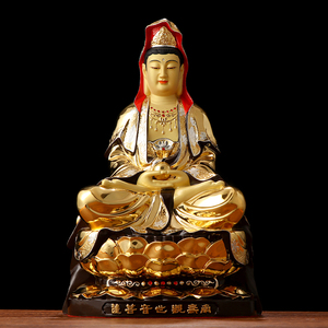 盛凡鎏金观音佛像