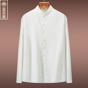 衬衫男素衣