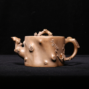 台湾回流老紫砂壶宜兴名家早期冯桂林制老段泥全手工大品梅桩壶