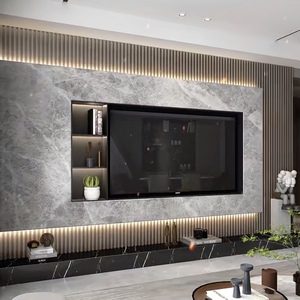 不锈钢电视柜壁龛嵌入式黑色装饰定制客厅电视机钢壁金属柜背景墙