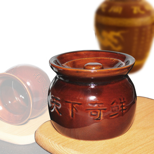 江西瓦罐煨汤小瓦罐炖罐陶瓷商用带盖隔水杯家用单人沙县小吃炖盅