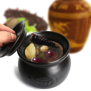 小炖盅瓦罐煨汤小瓦罐炖罐陶瓷装油大容量带盖隔水家用1人