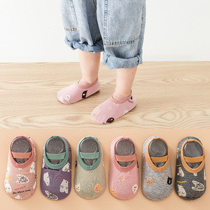 婴儿地板袜夏薄款男童宝宝袜子鞋防滑底室内家居袜套早教袜学步鞋