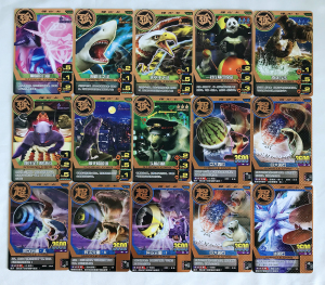 正版百兽大战街机游戏卡片 强化奇迹铜卡一张摩天楼蓝调异次元蛋a