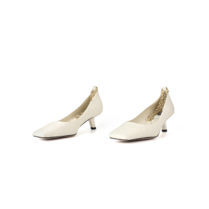 【冰冰推荐】queen.女王舒适百搭气质优雅方头矮跟女鞋2524