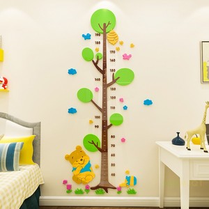 大树儿童房身高贴3d立体墙贴纸客厅卧室幼儿园房间装饰测量身高尺
