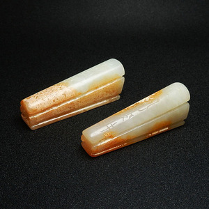 包浆复古玉摆件岫玉做旧仿古老玉棺材手把玩玉石玉把件文玩手把件