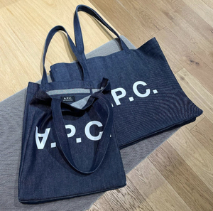 【现货包邮】APC apc 牛仔托特包 正品代购 折扣单肩 logo袋