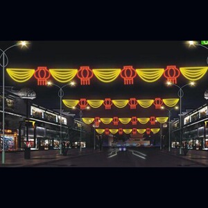 led过街灯造型装饰灯节日亮化圣诞装饰横幅灯隧道街道景观跨街灯