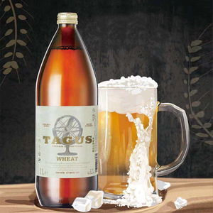 泰谷啤酒欧洲西班牙原瓶进口啤酒 白啤酒1l*6瓶整箱装太古一升装