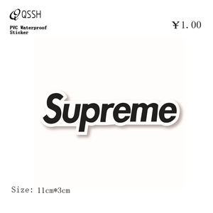 supreme贴纸旅行箱
