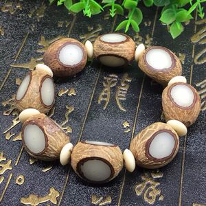 包邮天然原皮三面菩提根手串手链饰品菩提子佛珠手串男款手链