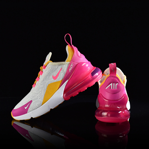 Nike耐克正品气垫鞋女鞋AIR MAX白粉色网面运动休闲跑步鞋CI1963
