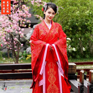 云中歌古装/angelababy云歌红色婚服喜服/中式婚礼汉服古装喜服