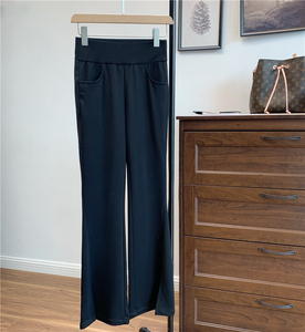 喇叭裤女罗马棉