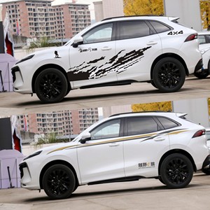 适用于东风风行t5 evo车贴拉花改装车身腰线彩条贴纸个性装饰贴画